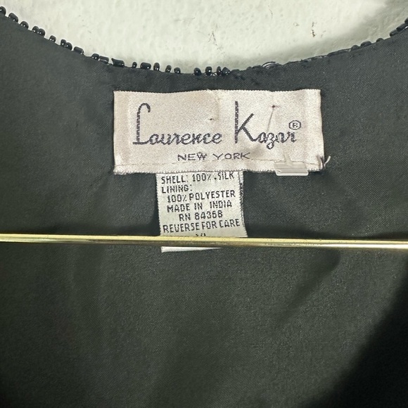 Laurence Kazar Vintage Beaded Cardigan Black Size M - Picture 4 of 5